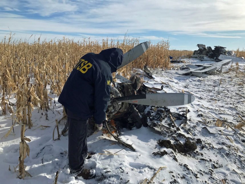Plane crash site
