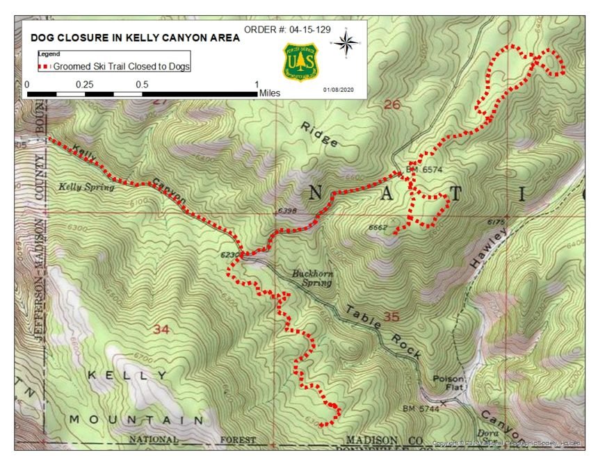 Dog-Closure-in-Kelly-Canyon-Area-Map