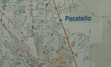 A map of Pocatello