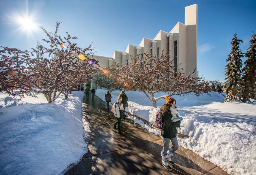 Sunny Snowy Campus - Jan. 2020