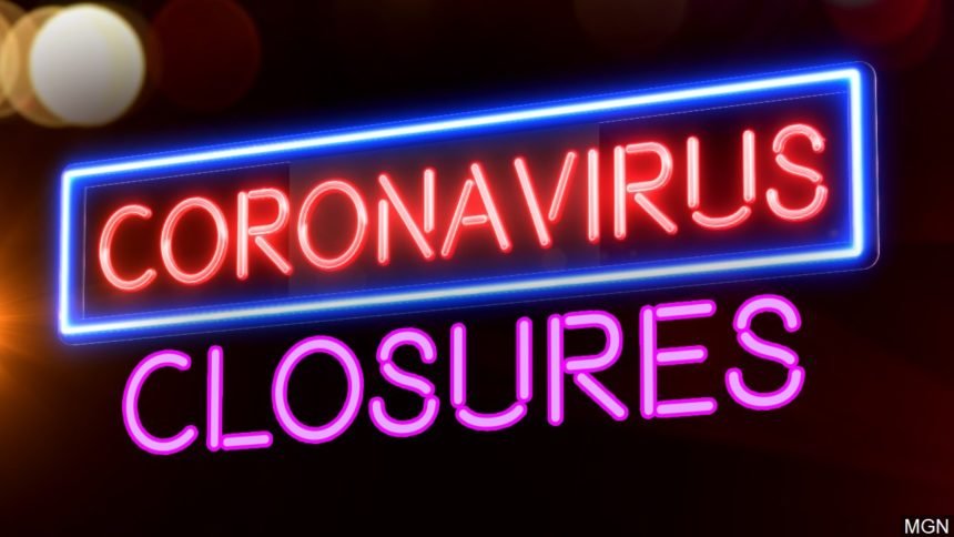 Coronavirus closures logo