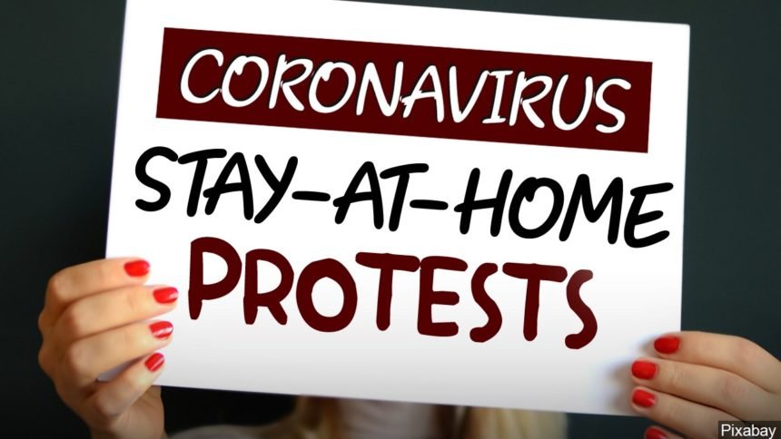 Coronavirus Stay-At-Home Protests logo