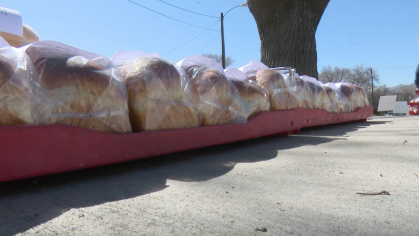 Local business distributes 1,200 loaves of bread