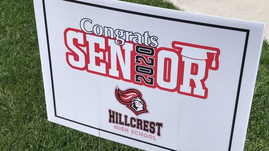 Hillcrest HS yard sign