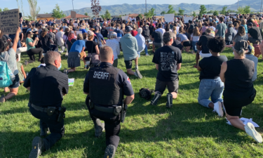 Hundreds gather in Pocatello for "Kneel For Nine: Unity March"