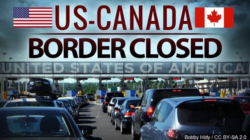 US Canada border closed logo_ Bobby Hidy : CC BY-SA 2.0