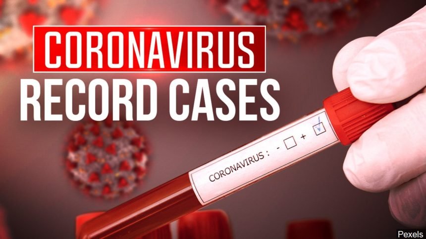 Coronavirus record cases logo _ Pexels
