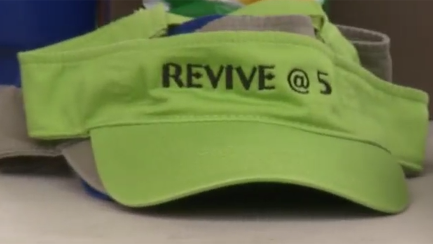 Revive @ 5 hat image logo