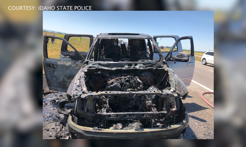 Vehicle Fire Aftermath