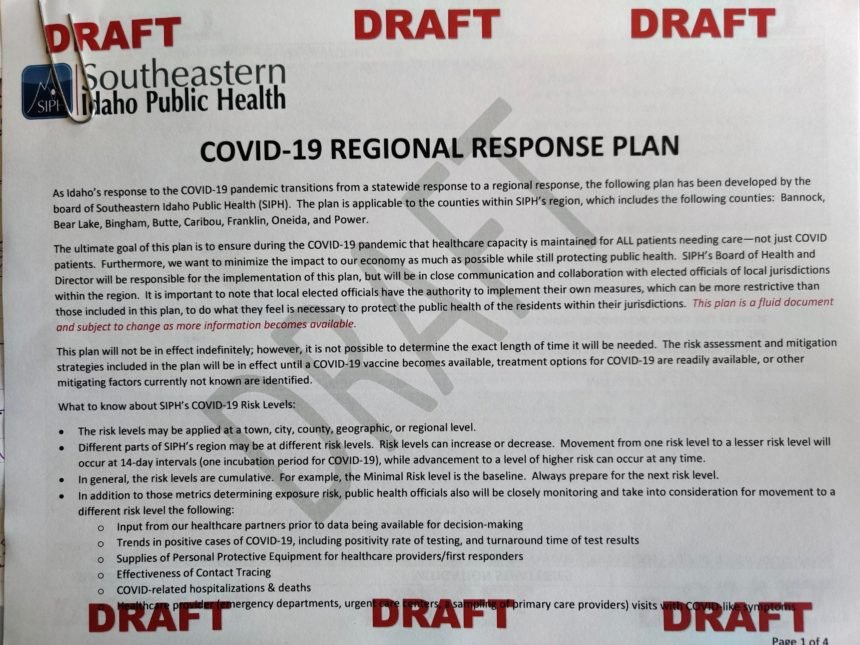 COVID-19 regional response plan draft
