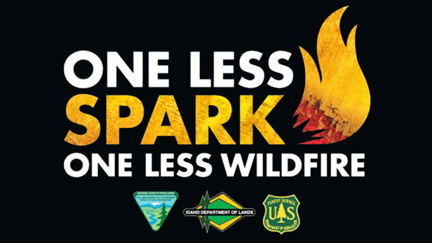 ONELESS spark one less wildfire logo image