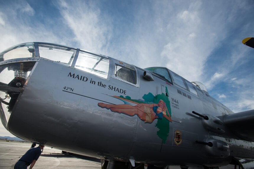 B-25 Mitchell Maid in The Shade