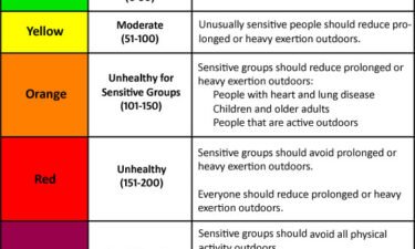Air Quality Index chart