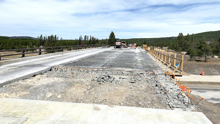 Old Faithful Overpass Bridge repairs