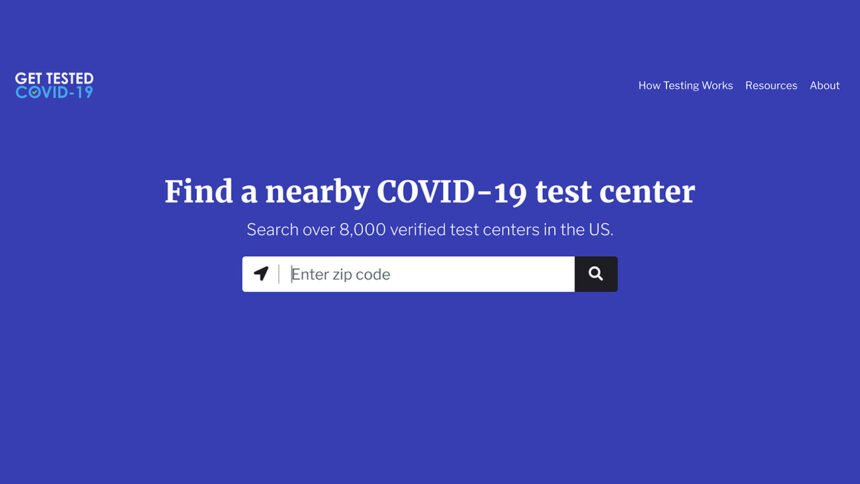 Get Tested COVID-19 website_039393