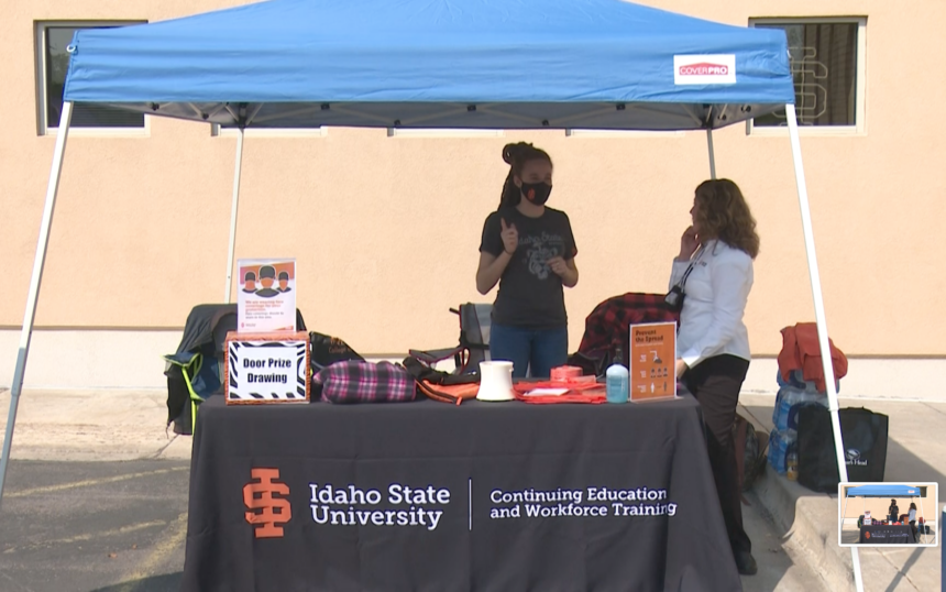 ISU Mental Health Resource Fair tent during Saturday's event