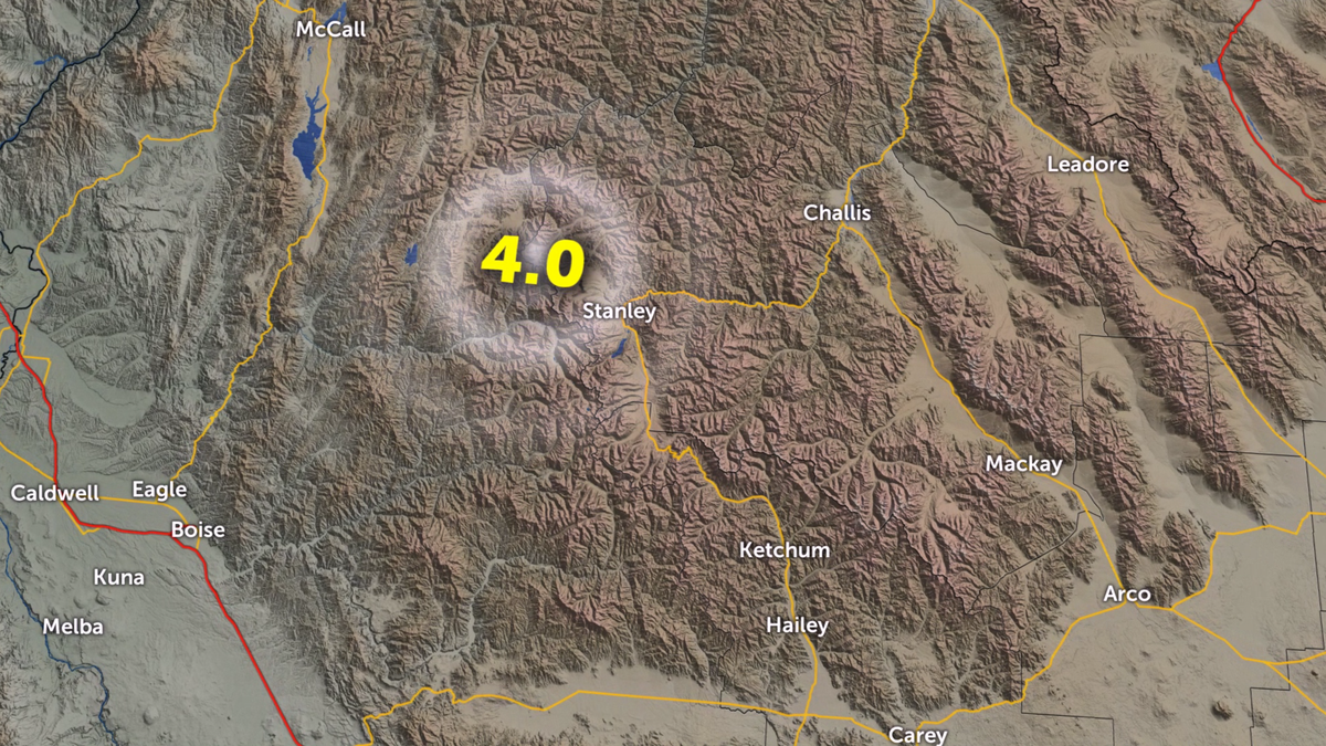 Magnitude 4.0 earthquake near Stanley