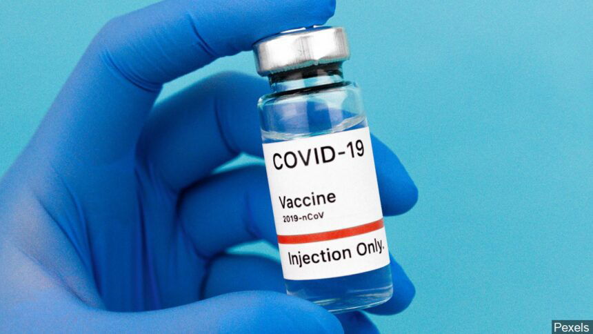 COVID-19 vaccine bottle logo_Pexels