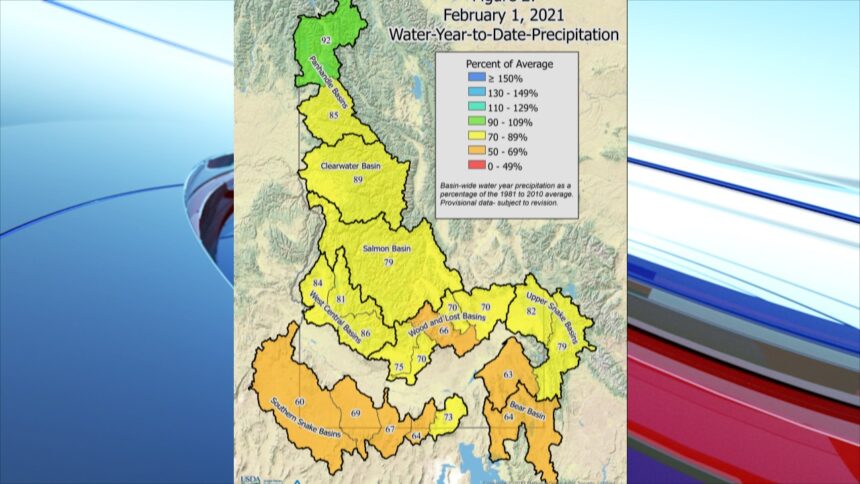 Water Year To Date 1-2021