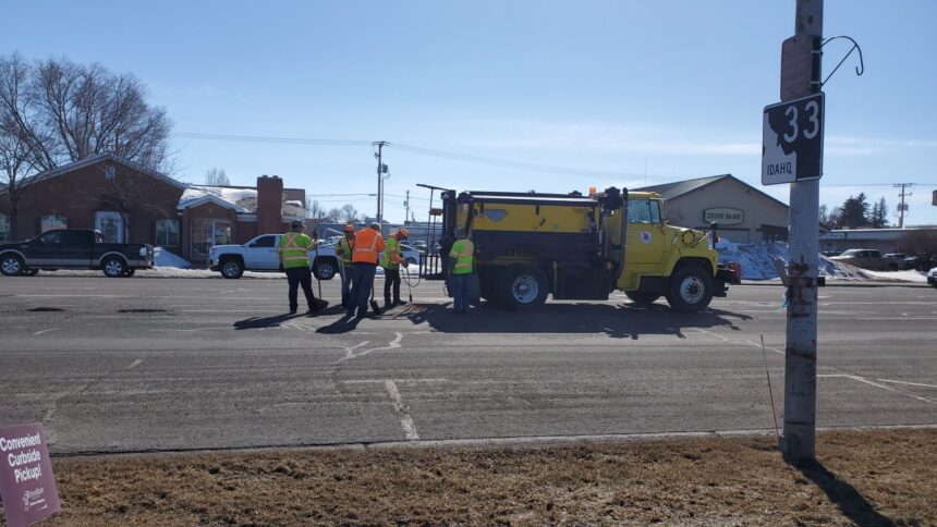 ITD crews repairing pot hole damage