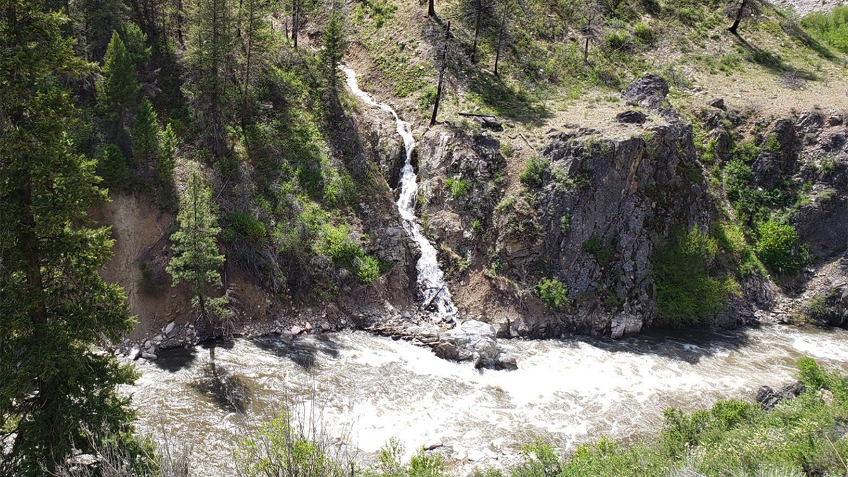 Little Hole in the Wall Creek along the South Fork of the Payette River.