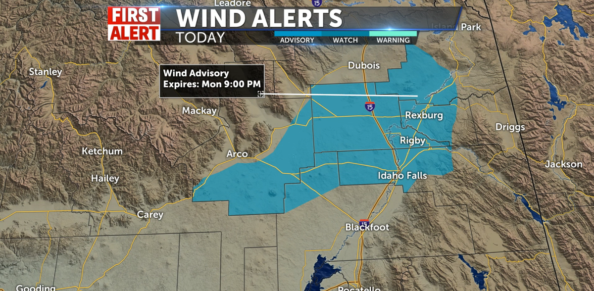 Wind Advisory Chance Of Thundershowers Kifi