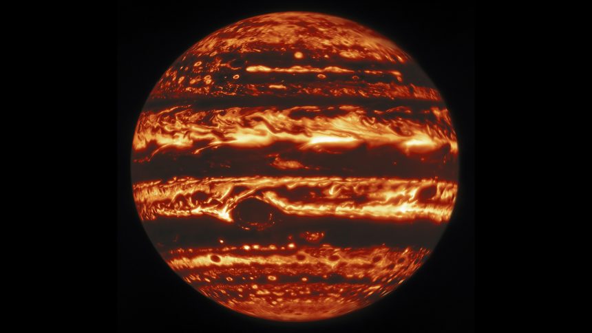 Gemini North Infrared View of Jupiter