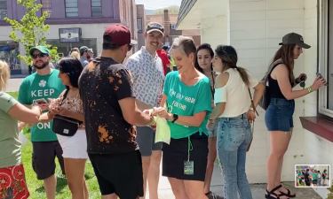 Wristbands handed out during Gate City Brewfest