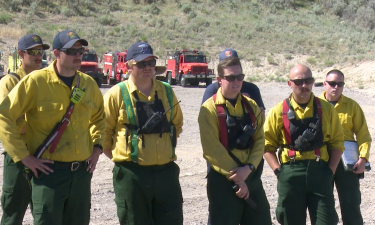 Local firefighters participate in fire front training