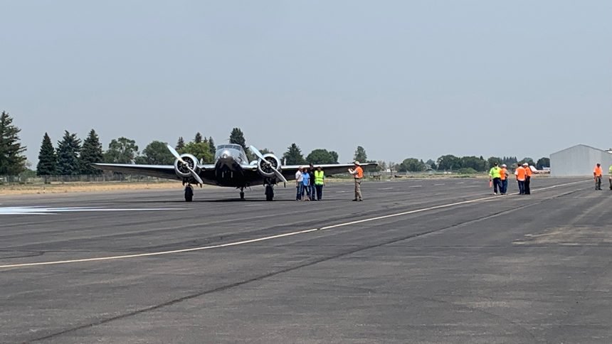 Antique aircrafts flying into Blackfoot Airport Wednesday2