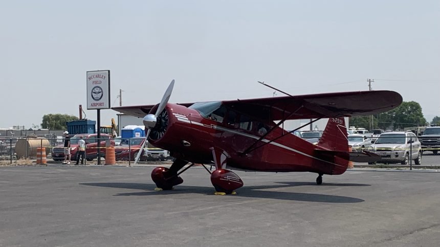Antique aircrafts flying into Blackfoot Airport Wednesday