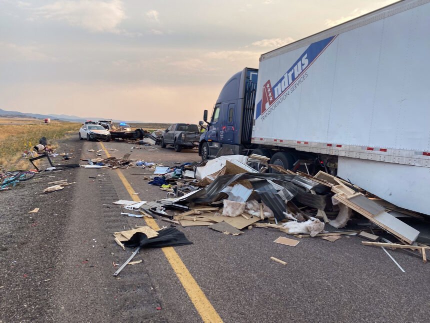 Images of vehicles involved in Sunday’s crash in Millard County. Right click to download full size images. Photo credit- Utah Highway Patrol4