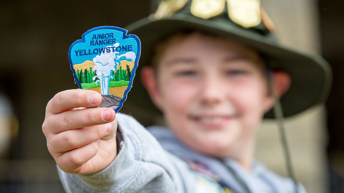 Junior Ranger Stanten, Mammoth Hot Springs 