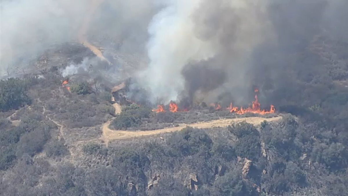 Forward progress of brush fire in Malibu stopped after burning 15 acres ...