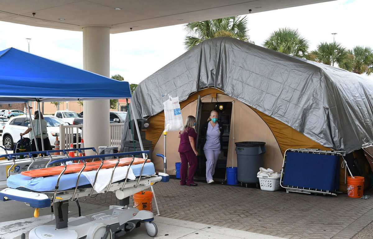 <i>Paul Hennessy/SOPA Images/LightRocket/Getty Images</i><br/>With the recent increase of Covid-19 infections and hospitalizations due to the spread of the more dangerous Delta variant