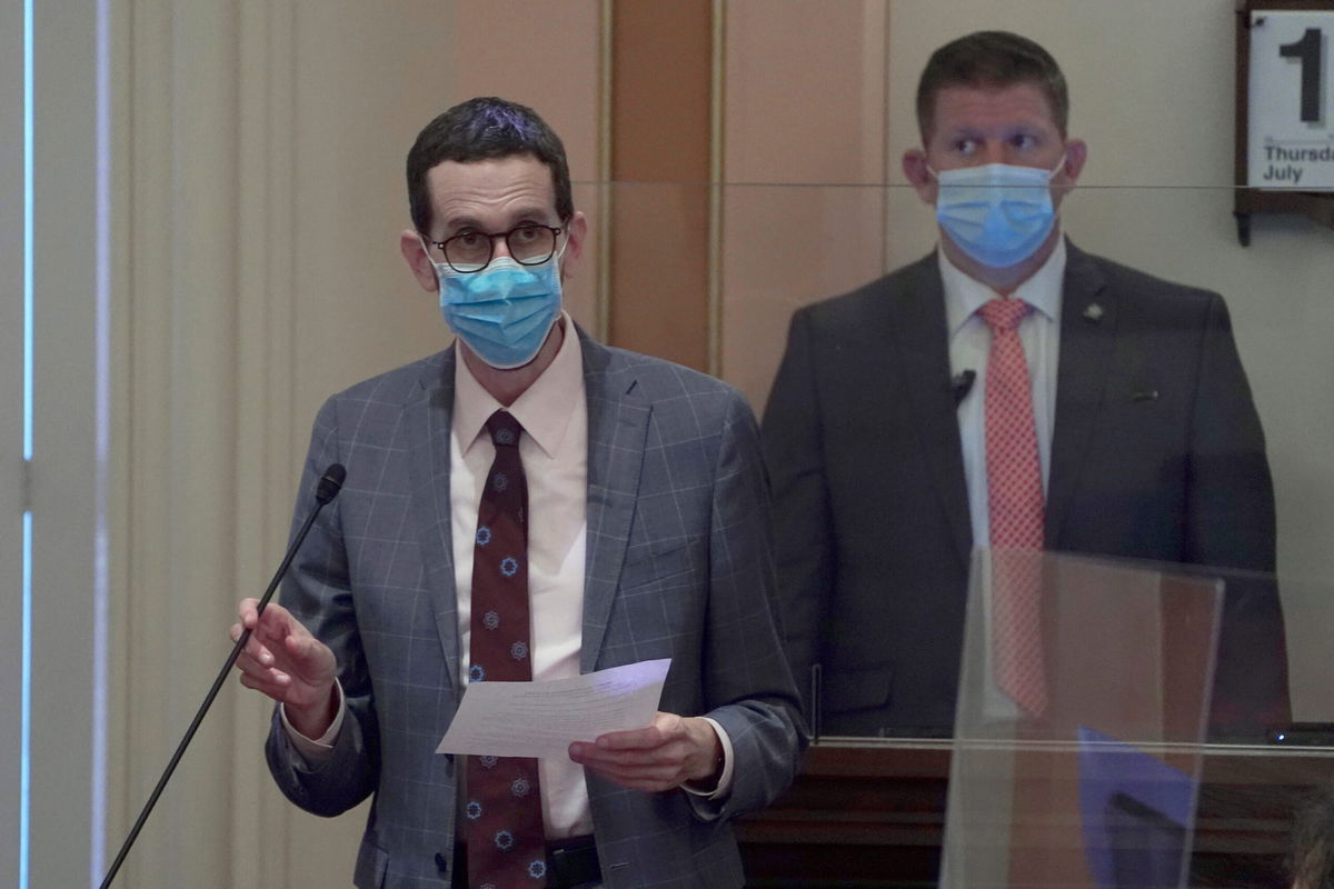 <i>Rich Pedroncelli/AP</i><br/>California State Sen. Scott Wiener criticized a district appeals court's decision to overturn part of an anti-discrimination bill for LGBTQ nursing home residents that prohibited staff from deliberately misgendering transgender residents.