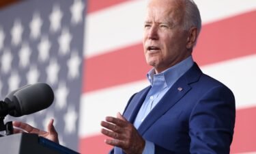 President Joe Biden said Friday the wildfires intensifying in the West demand "urgent action" as he met with seven governors to discuss how states are responding to the wildfires and how the federal government can best assist. Biden is shown during a campaign event for Terry McAuliffe