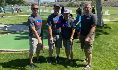 Pocatello Mayor Brian Blad and other public officials participate in Putt Putt Tournament at Outback Golf Park