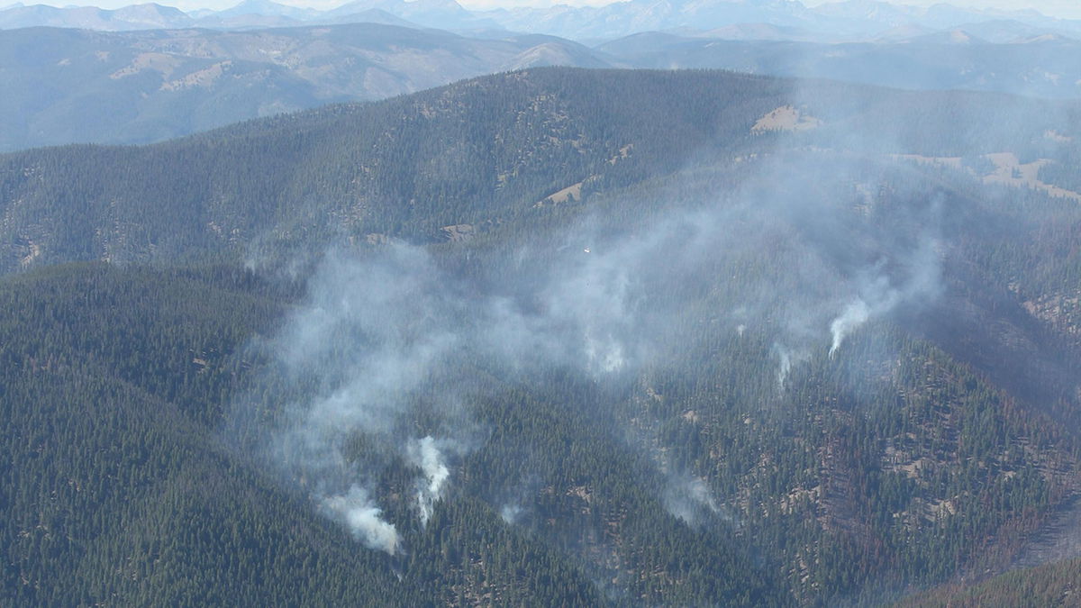 Three Mile Ridge, Trail Creek Fire on August 28