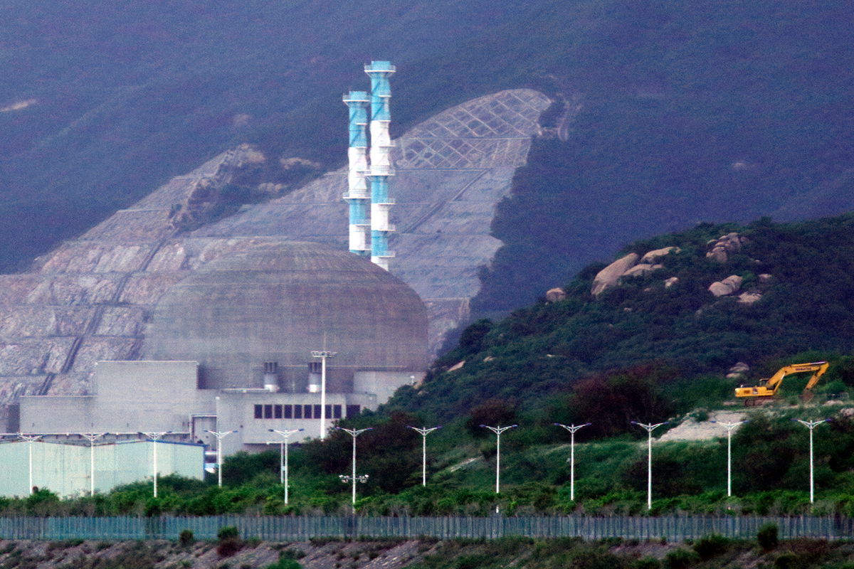 <i>AP</i><br/>Construction equipment is parked near the Taishan Nuclear Power Plant in Taishan in southern China's Guangdong Province in June.