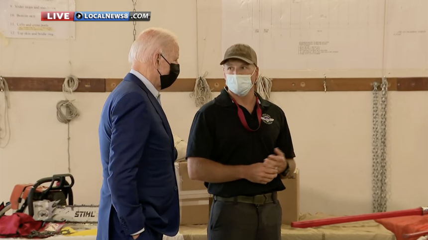President Joe Biden visits national fire center in Boise19