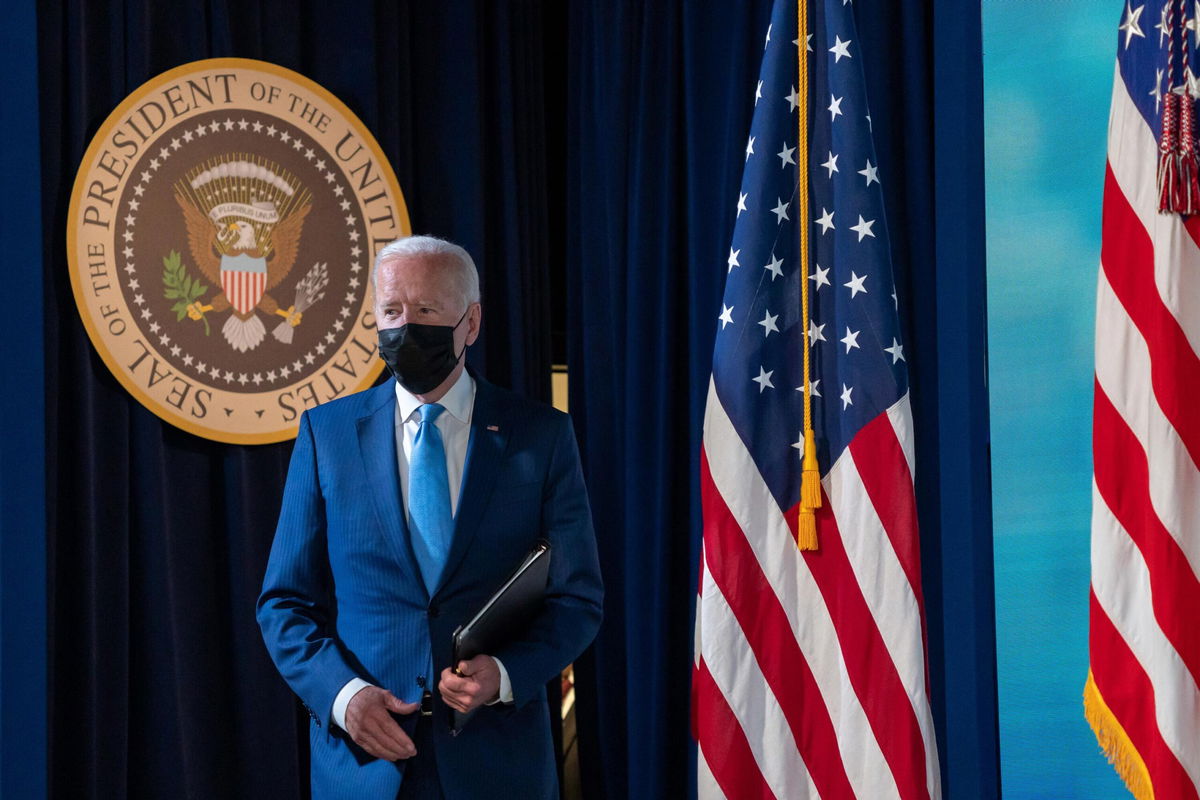 <i>Ken Cedeno/UPI/Bloomberg/Getty Images</i><br/>President Joe Biden