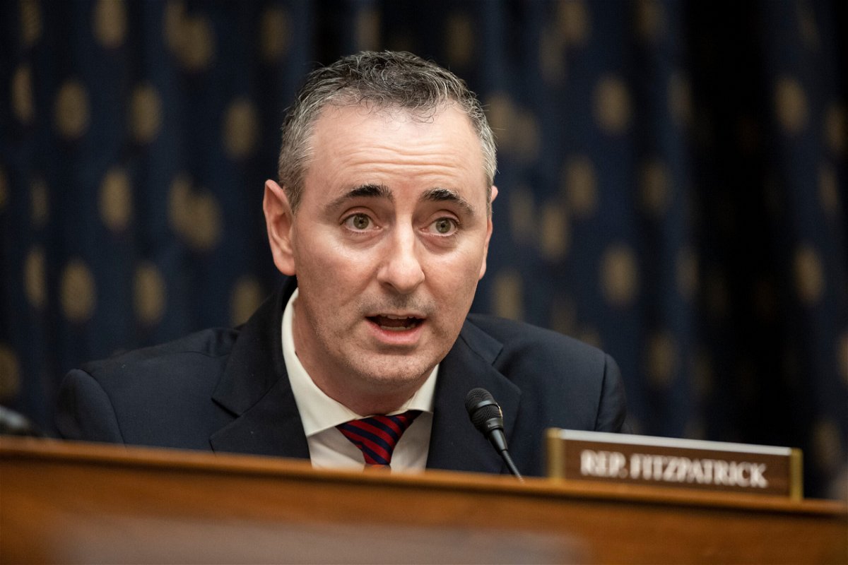 <i>Ting Shen/Pool/Getty Images</i><br/>Rep. Brian Fitzpatrick is a moderate Republican who won a district President Joe Biden carried.