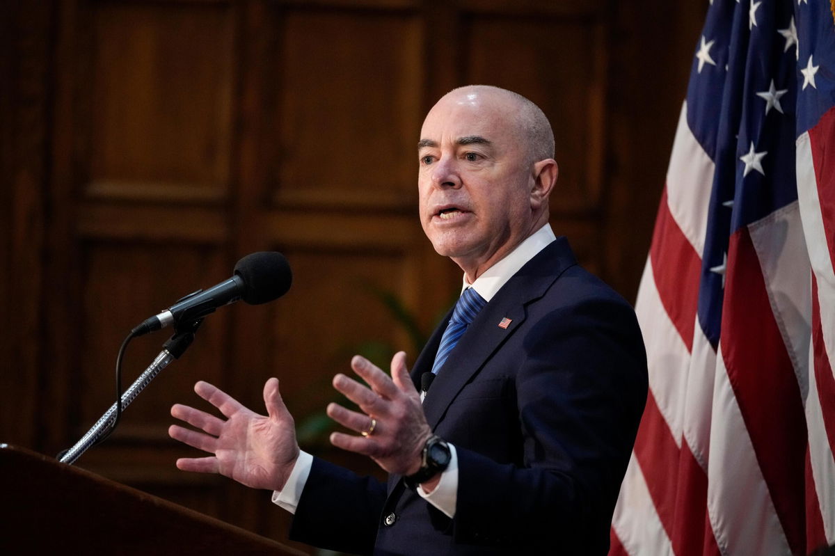 <i>Drew Angerer/Getty Images</i><br/>Homeland Security Secretary Alejandro Mayorkas on Sept. 21 said he was