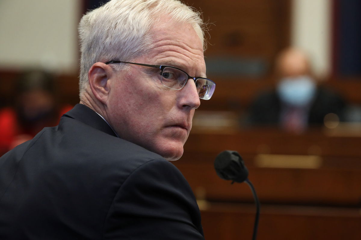 <i>Chip Somodevilla/Pool/AFP/Getty IMages</i><br/>Christopher Miller testifies before a House Homeland Security Committee in September 2020