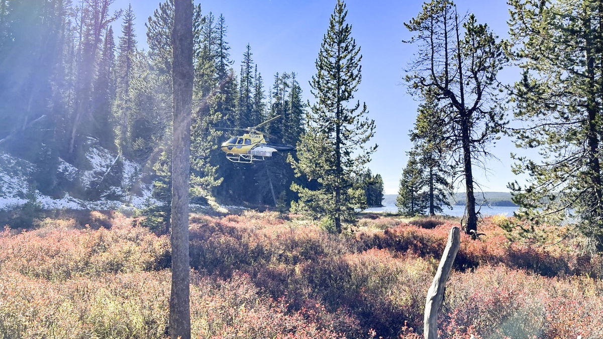 Shoshone Lake search and rescue operations: Grand Teton National Park interagency helicopter