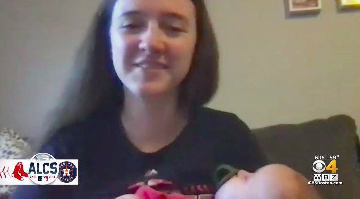 <i>WBZ</i><br/>One of the Red Sox's youngest fans stole the show at Fenway Park on Monday night. Five-month-old Giovanni