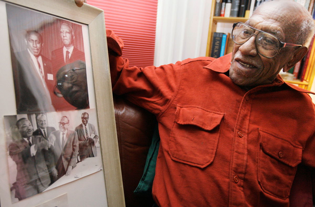 <i>M. Spencer Green/AP</i><br/>Civil rights leader Timuel Black