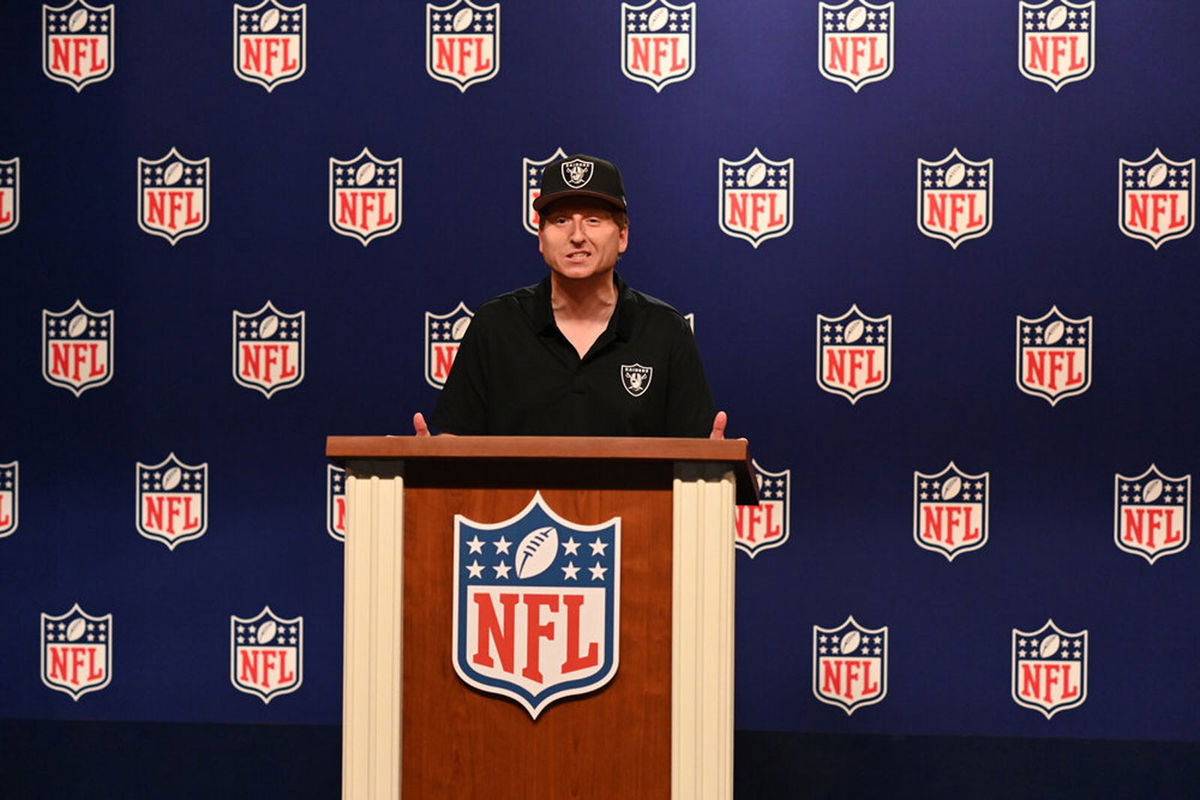 <i>Will Heath/NBC</i><br/>James Austin Johnson as Jon Gruden during SNL's
