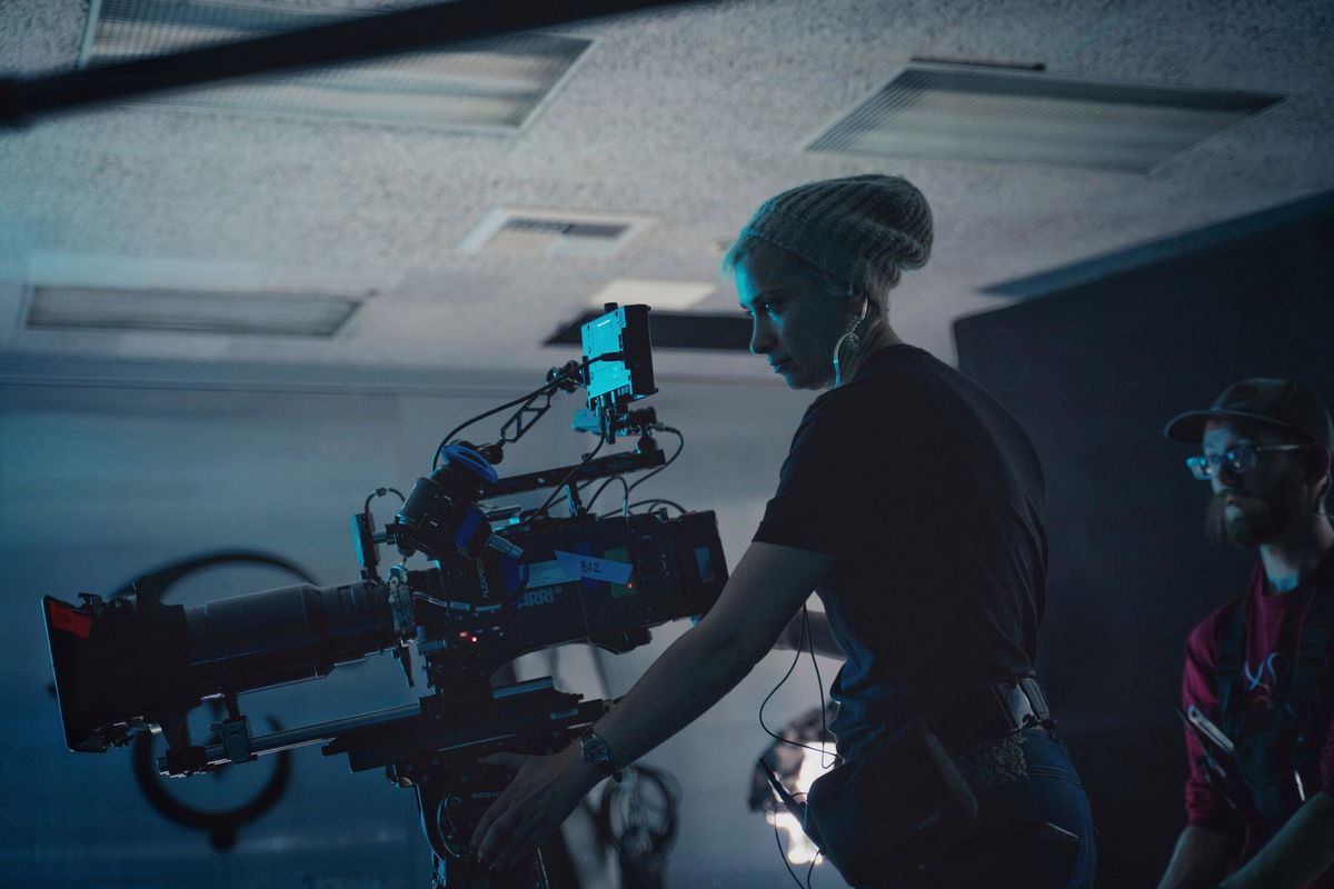 <i>Jack Caswell/AP</i><br/>This photo provided by Jack Caswell shows director of photography Halyna Hutchins on the set of